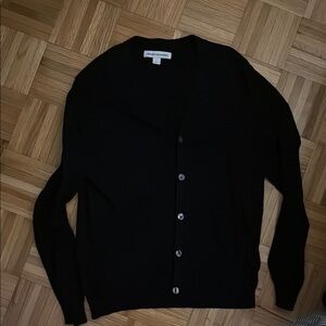 Chic Black Button-Up Cardigan